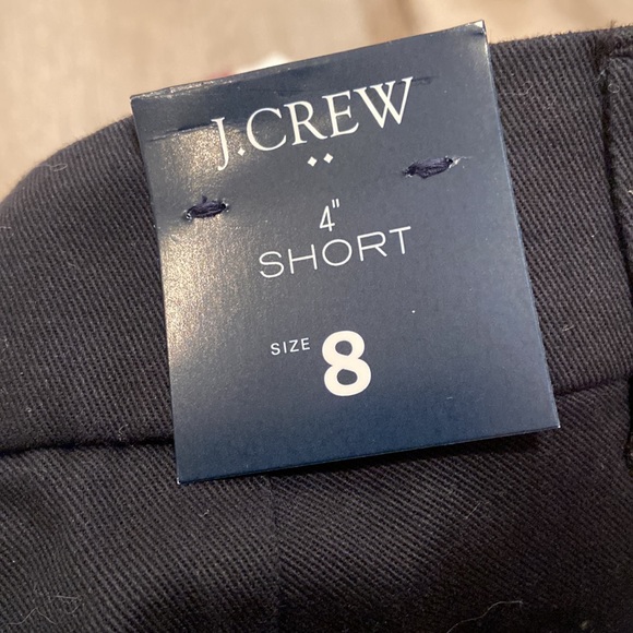 NWT J Crew Factory 4” Black Scalloped Shorts - Picture 4 of 4